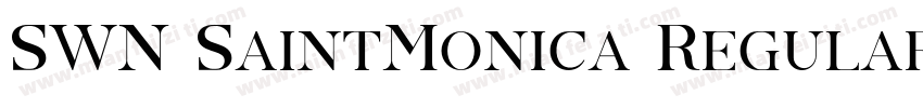 SWN SaintMonica Regular字体转换